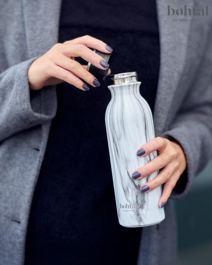 Bohtal Insulated Flask - White Marble