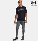 Mens Ua Blurry Logo Wordmark Short Sleeve