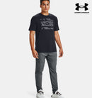 Mens Ua Grid Short Sleeve - Black