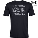 Mens Ua Grid Short Sleeve - Black