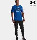 Mens Ua Grid Short Sleeve - Blue