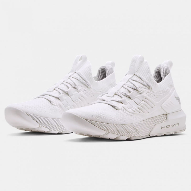 Benzer Shoes  Under Armour Project Rock 3 White
